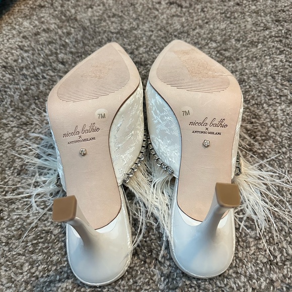 NWOT Nicola Bathie x Antonio Melani wedding shoes - Picture 2 of 10